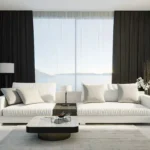 Black and White Valance Curtains